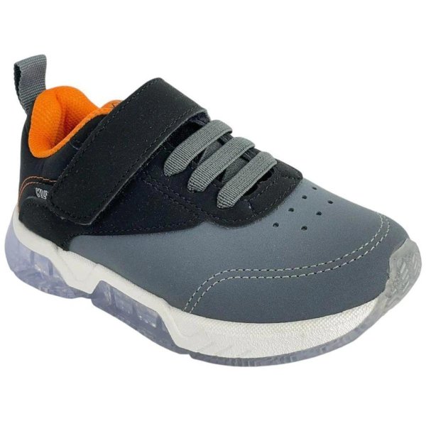 Tênis Infantil Klin Light Menino - Preto e Cinza