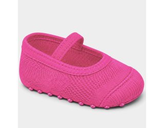 Meia Sapatilha Infantil Lupo Antiderrapante - Rosa