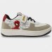 Tênis Infantil Marvel Homem Aranha Velcro Menino - Branco e Vermelho