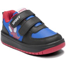 Tênis Infantil Marvel Homem Aranha Velcro Menino - Preto e Azul