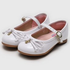 Sapatilha Boneca Molekinha Detalhe Laço - Branco Sapatilha Boneca Molekinha Detalhe Laço - Branco