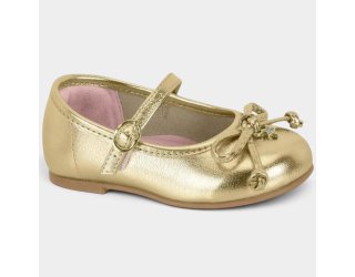 Sapatilha Boneca Molekinha Detalhe Laço - Dourado Sapatilha Boneca Molekinha Detalhe Laço - Dourado