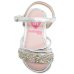 Sandália Infantil Molekinha Pedraria Menina - Prata
