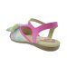 Sandália Infantil Molekinha Laço Tecido Aquarela - Rosa