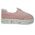 Slip On Infantil Molekinha Tecido Canelado Comfy - Rosa