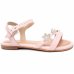 Sandália Infantil Molekinha Brilho Flor Menina - Rosa