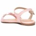 Sandália Infantil Molekinha Brilho Flor Menina - Rosa