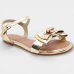 Sandália Infantil Molekinha Laço Detalhe - Dourado