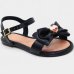 Sandália Infantil Molekinha Laço Detalhe - Preto