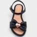 Sandália Infantil Molekinha Laço Detalhe - Preto