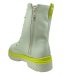 Bota Infantil Molekinha Coturno Zíper - Creme e Verde