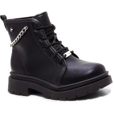 Bota Coturno Infantil Molekinha Corrente Menina - Preto