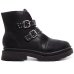 Bota Coturno Infantil Molekinha Com Fivela Menina - Preto
