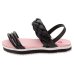 Sandália Infantil Molekinha Flatform Tiras Trançadas - Preto