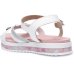 Sandália Infantil Molekinha Flatform Tira Strass Pedraria - Rosa