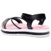 Sandália Infantil Molekinha Flatform Strass - Rosa e Preto