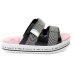 Rasteira Infantil Molekinha Gorgurão Flatform Slide - Preto