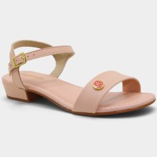Sandália Infantil Molekinha Napa Turim Salto Baixo - Rose Sandália Infantil Molekinha Napa Turim Salto Baixo - Rose