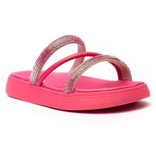 Papete Infantil Molekinha Tiras Strass - Rosa