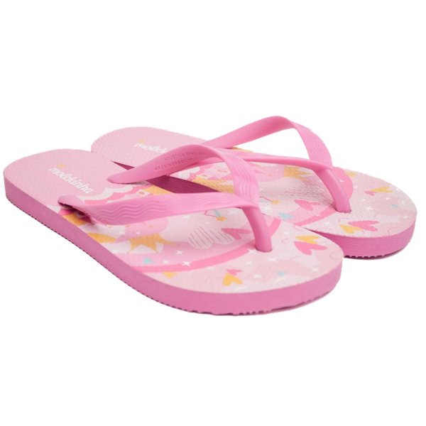 Chinelo Infantil Molekinha Castelo Menina - Rosa