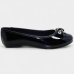 Sapatilha Infantil Molekinha Verniz Laço Strass - Preto