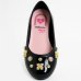 Sapatilha Infantil Molekinha Verniz Apliques - Preto