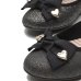 Sapatilha Infantil Molekinha Laço Corações - Preto