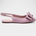 Sapatilha Slingback Molekinha Laço Strass Infantil - Rosa