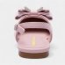 Sapatilha Slingback Molekinha Laço Strass Infantil - Rosa