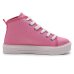 Tênis Infantil Molekinha Cano Alto Lona Gliter - Rosa