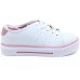 Tênis Infantil Molekinha Casual Microperfuros Menina - Branco e Rosa