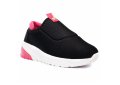 Slip On Infantil Molekinha Detalhe Coração - Preto e Rosa