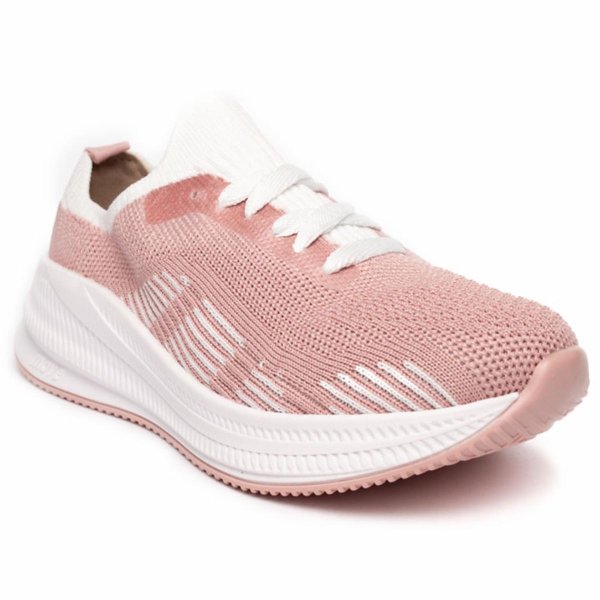 Tênis Molekinha Infantil Gaspea Knit Osaka - Rosa