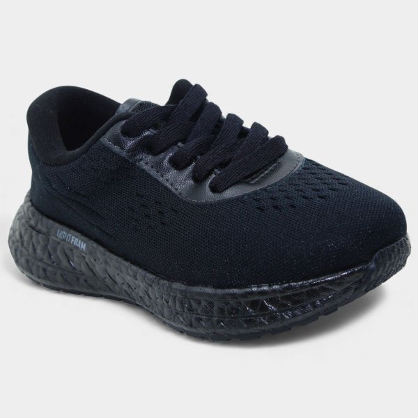 Tênis Esportivo Molekinha Infantil Menina - Preto