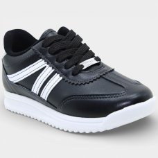 Tênis Molekinha Infantil Menina - Preto e Branco