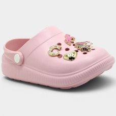 Babuche Infantil Molekinha Pins Boiadeira Menina - Rosa Claro Babuche Infantil Molekinha Pins Boiadeira Menina - Rosa Claro