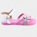 Sandália Infantil Molekinha Flor Menina - Rosa