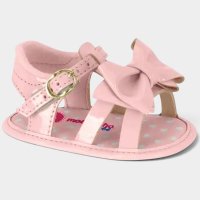 Sandália Infantil Molekinha Laço Verniz - Rosa