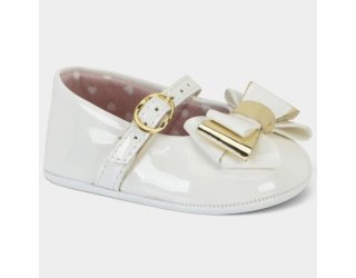 Sapatilha Infantil Molekinha Laço Verniz - Branco Sapatilha Infantil Molekinha Laço Verniz - Branco
