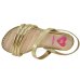 Sandália Infantil Molekinha Tiras Metalizadas Conforto - Ouro Rosado