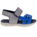 Sandália Papete Infantil Molekinho Menino - Cinza e Azul