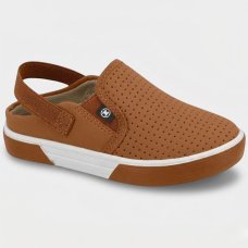 Slip On Infantil Molekinho Microperfuros Casual - Caramelo