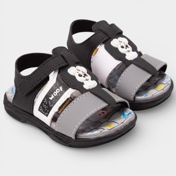 Papete Molekinho Dog Bebê - Preto e Branco