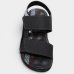 Sandália Molekinho Camurça Velcro Menino - Preto