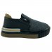 Slip On Infantil Molekinho Mescla Esportivo - Cinza e Preto