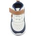 Tênis Bebê Molekinho Casual Menino - Off White e Marinho