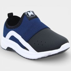 Tênis Bebê Molekinho Flot Rust Neo Menino - Marinho e Preto