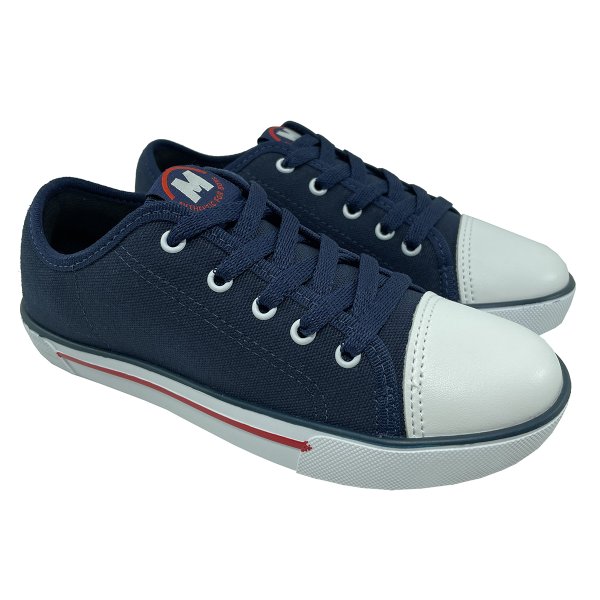 Tênis Infantil Molekinho Cano Baixo Casual Menino - Marinho e Branco