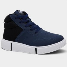 Tênis Infantil Molekinho Casual Cano Médio Menino - Azul Marinho