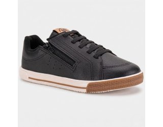 Tênis Infantil Molekinho Zíper Lateral Menino - Preto